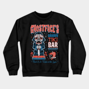 Ghostface Tiki Bar - Creepy Cute Slasher - Hawaii Surf Vacation Crewneck Sweatshirt